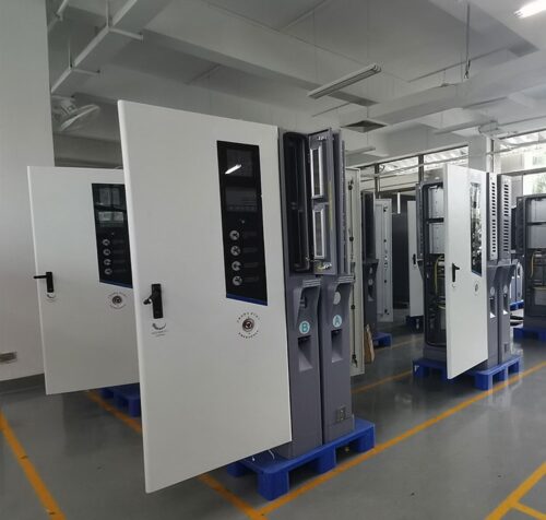 Advanced technology and quality control of 200kw dc EV Charger Factory
