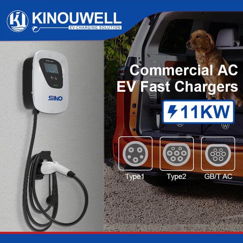 Kinouwell KW-PEVC2107 11KW 16 Amp EV Charger for Home/Business